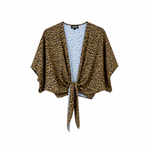 TOP LAZO LEOPARDO MARRON