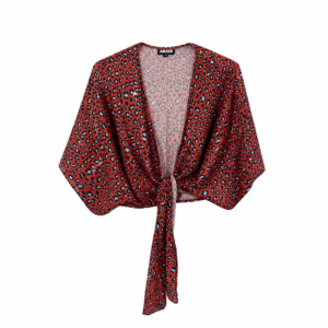 TOP LAZO LEOPARDO ROJO