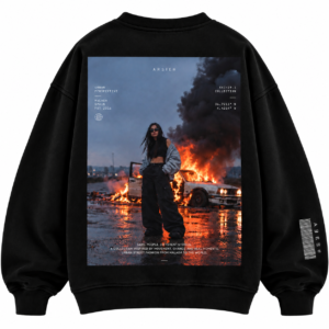 SUDADERA BASIC NGR FIRE