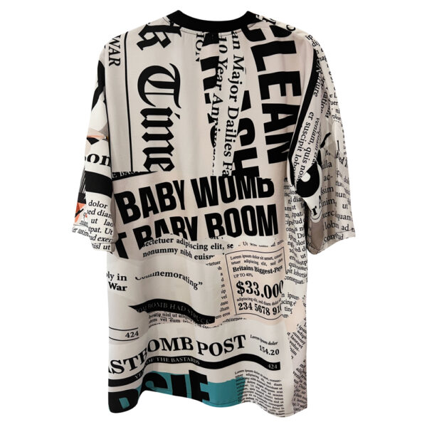 CAMISETA OVERSIZE PERIODICO - Imagen 2