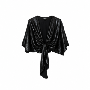 TOP LAZO NEGRO LATEX