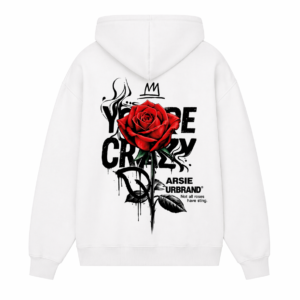 SUDADERA WHITE ROSE