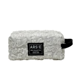 Bolso mano blanco seda