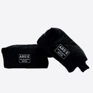 Bolso mano negro mate